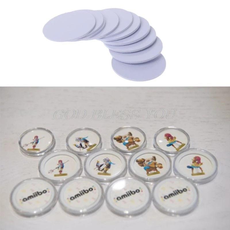 Etiquetas adhesivas Ntag215 para teléfono, No adhesivas, RFID, 25mm, envío directo, 10 Uds. - Imagen 2