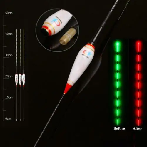 1 шт. умный поплавок ночной светящийся рыболовный поплавок светодиодный Электрический светящийся свет автоматически напоминает поплавок для рыбной ловли