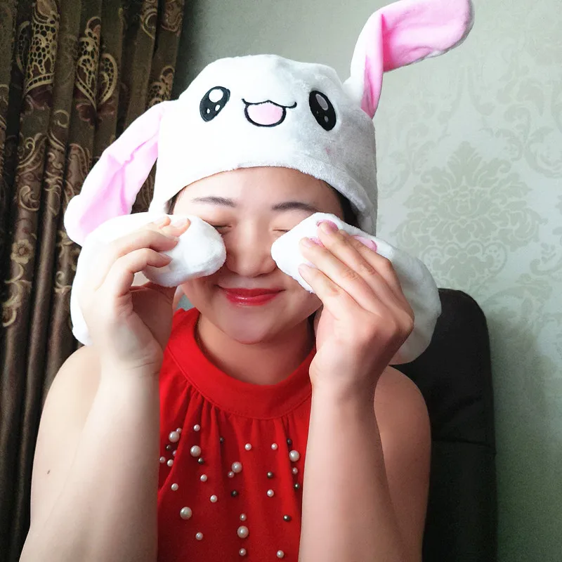 Douyin Peluche Moving Orecchie di Coniglio Cappello Mano Pizzicare Orecchio  A spostare Orecchie Verticali Berretto Bambini Gilrs Delle Donne Del  Partito Performance Sul Palco regali|Party Hats| - AliExpress