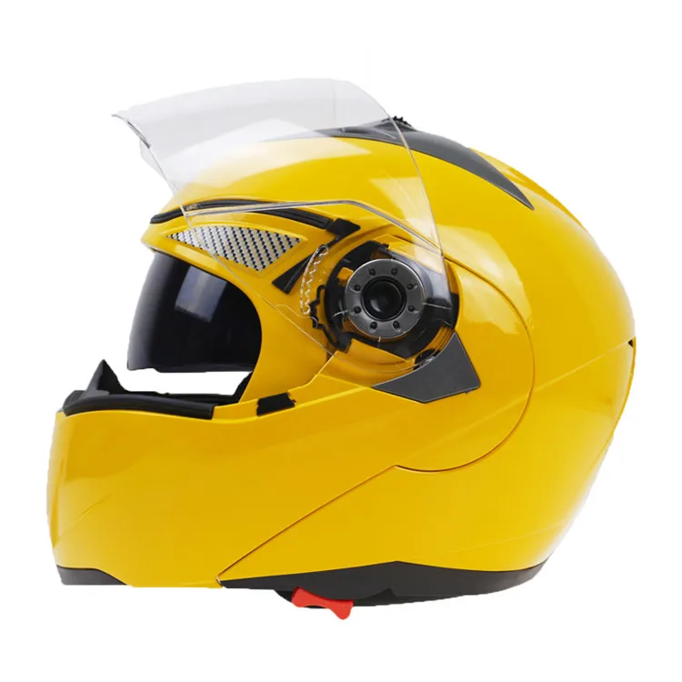Флип мото rcycle шлем JIEKAI 105 двойной объектив moto шлем DOT утвержден гоночный велосипедный шлем - Цвет: 17