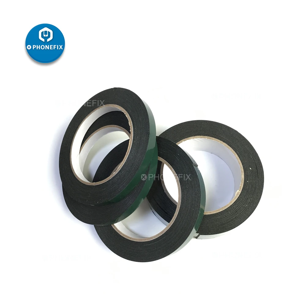 

PHONEFIX 5M 1CM Double Sided Black Foam Tape Sponge for Phone Frame Panel Sealing Dust Proof Alkali Resistance Sponge Rubber