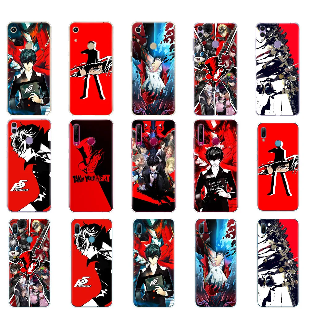 

Case For Huawei Honor 8A PRO 8C 8X 10 i play case back cover for huawei Y5 Y6 Y7 Y9 2019 pro Prime Persona 5