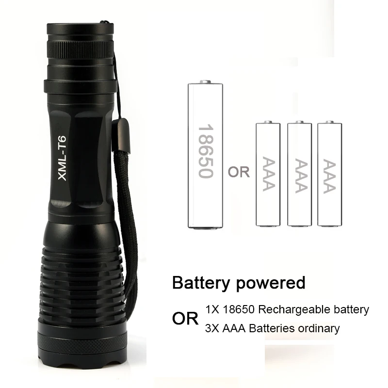 Lanternas e Lanternas zoomable led tocha tático ao Lanterna : Self-driving Travel, Fishing, to Climb, Portable