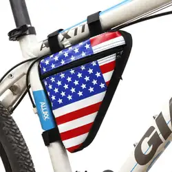 США Велосипеды mtb езда Открытый Треугольники посылка ciclismo велосипеда сумку Рама Передняя труба quick release сумки