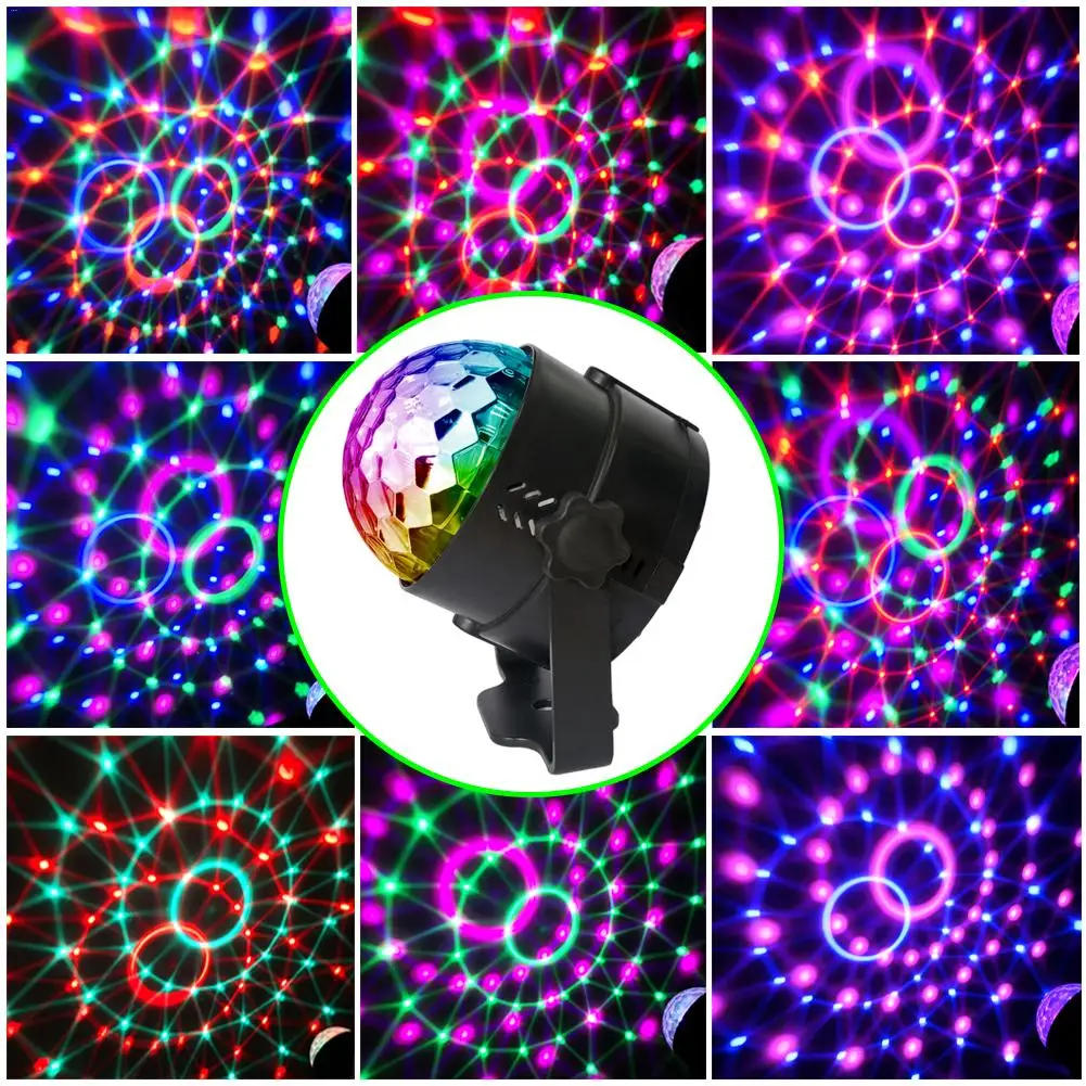 Новый мини сценический свет 15 видов цветов DJ Club Disco KTV Bar RGB LED шариковый лазерный