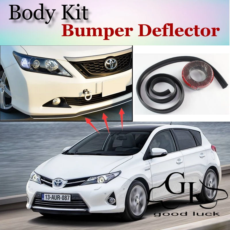 Matte Black For TOYOTA Corolla AURIS 5D Hatchback Front Bumper Lip Spoiler SE Matte Black For TOYOTA Corolla AURIS 5D Hatchback Front Bumper Lip Spoiler SE
