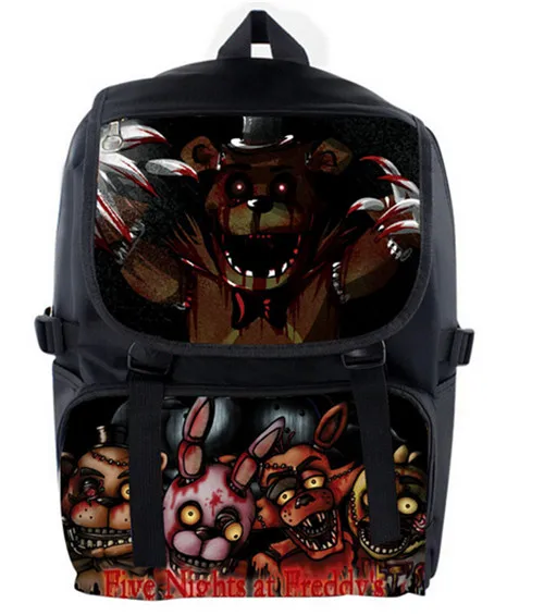 Пять Ночей В фредди Фредди Рюкзак Чика Foxy Бонни FNAF Плечо 44x15x33 cm Модный Путешествовать Спорт Уличный Кемпинг - Цвет: Style 6