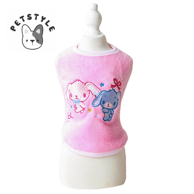 PETSTYLE жилет для щенка двойной костюм "Кролик" удобное пальто для питомца Чихуахуа Тедди 2 цвета Новое поступление