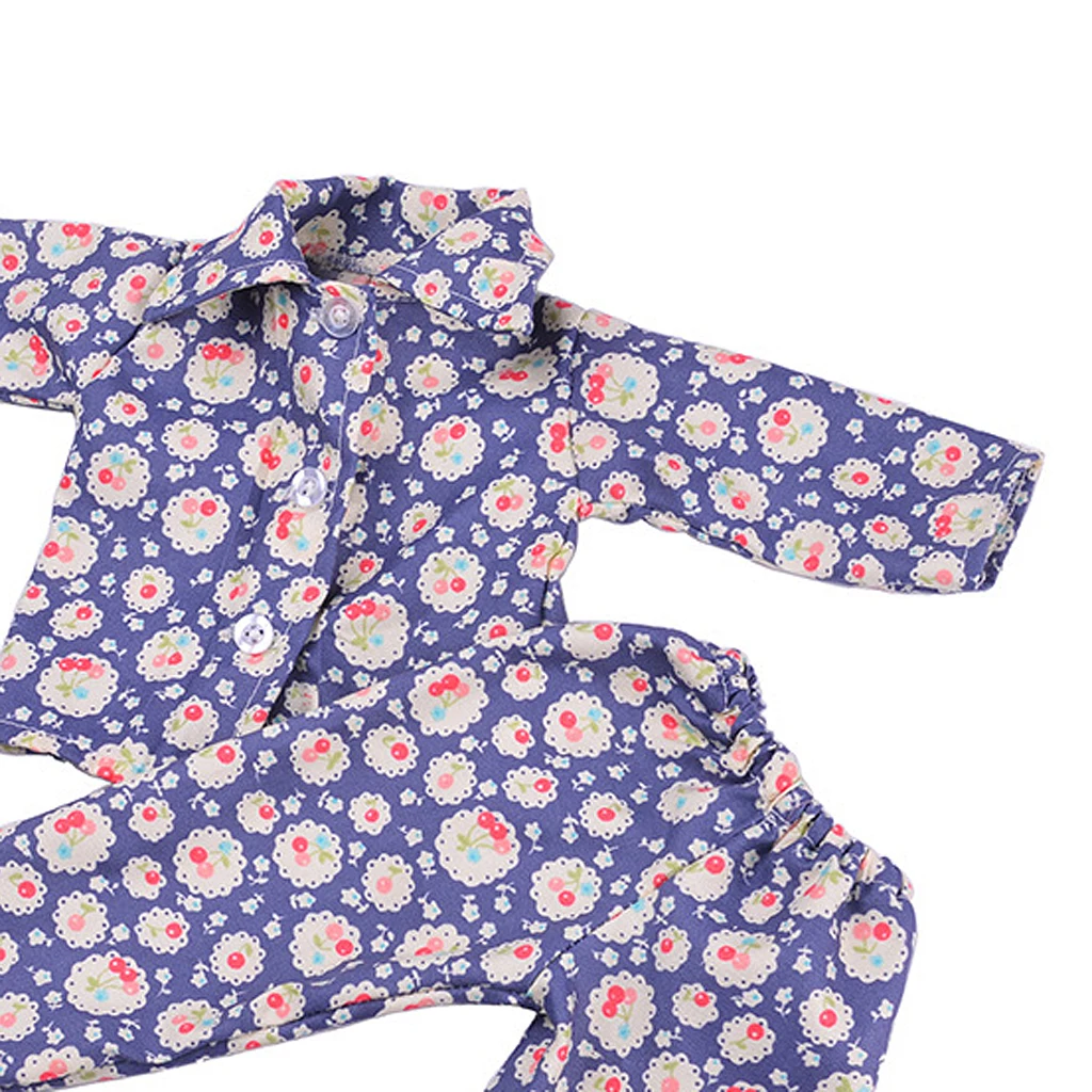 Модные кукольная Пижама комплект одежды для 18 ''куклы пижамы ночное красочные детский подарок Игрушка аксессуары кукол