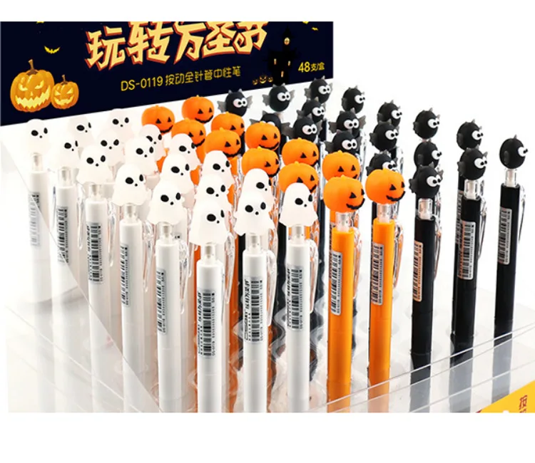

Creative funny Halloween Pumpkin demon black ink gel pen Kawaii Quality Pen School Stationery Office Suppliers Pen Kids Gifts