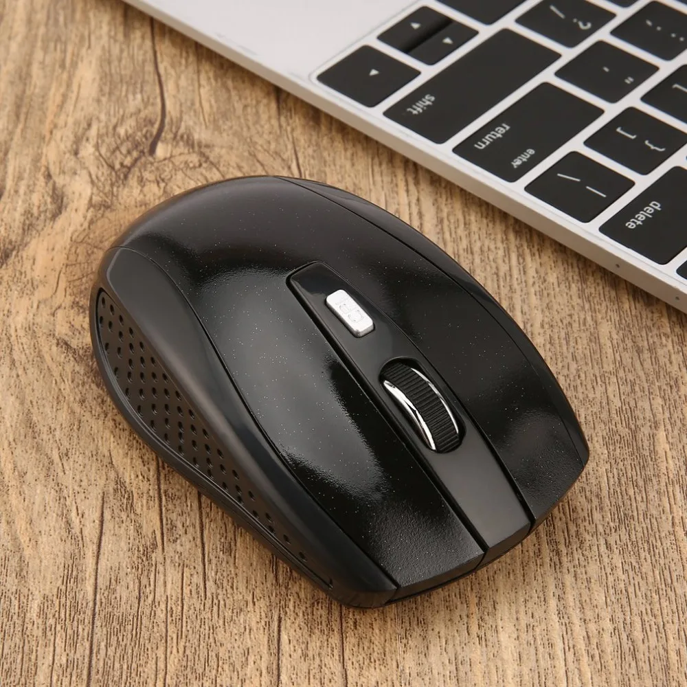 2.4GHz Wireless Mouse Portable Intelligent Gaming Mouse Optical Rolling Gamer Mice USB Receiver for PC Laptop Computer