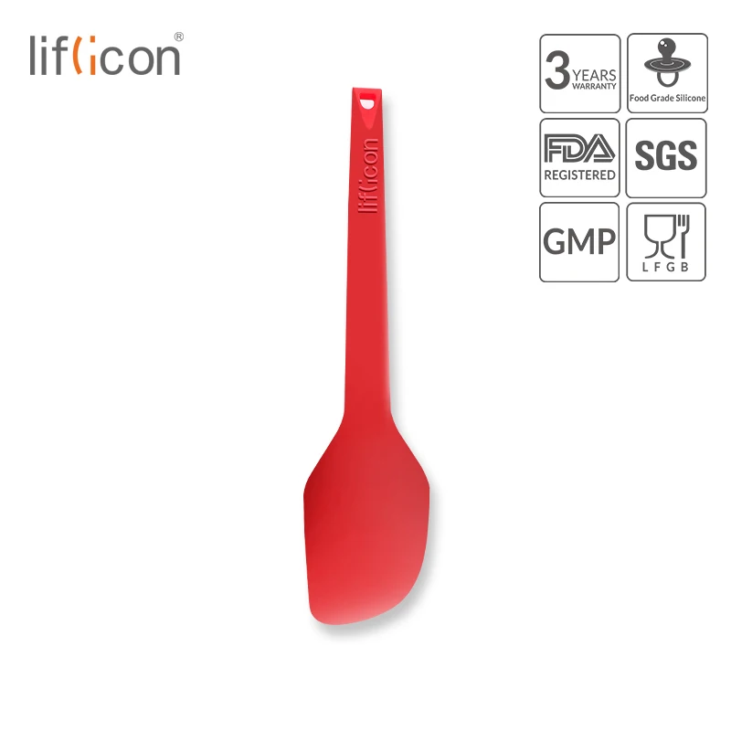  Liflicon Silicone Spatula Knife BPA Free Pastry Scraper Heat Resistant Mixer Butter Scoop Pro Food 