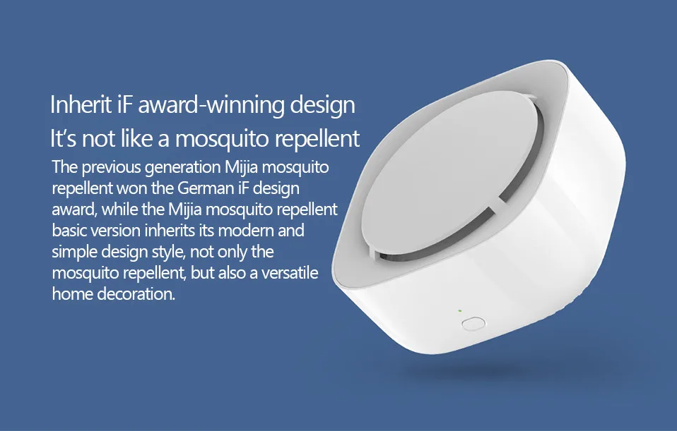2019 New Xiaomi Mijia Mosquito Repellent Killer Fan Drive Volatilization Timing mode Auto shut-down with LED light use 90 days09