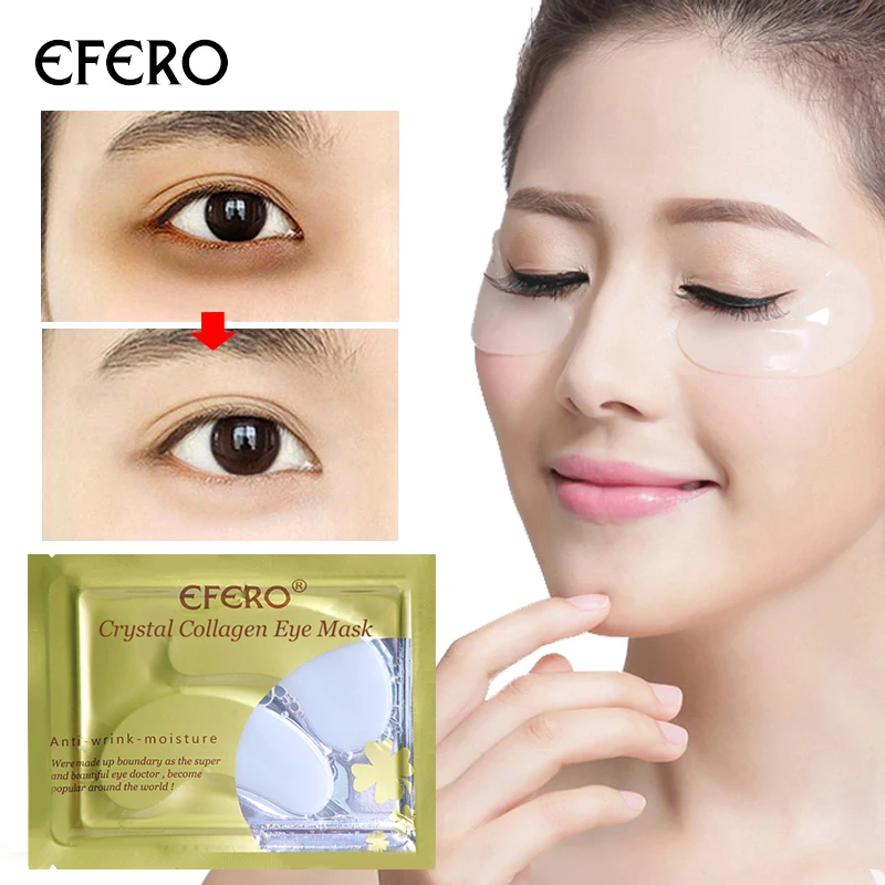 Online 20 Pasang = 40 PCS Kolagen Mata Masker untuk Wajah Mata Gel Patch Di Bawah Mata Tas Removal Anti Bengkak kelembaban Tidur Mata Masker