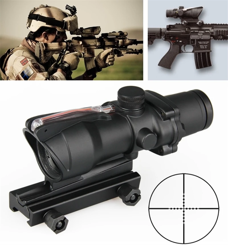 

New Tactical 4x32 ACOG Style Optical Scope Riflescope military use Outdoor Hunting Scope Air Rifle Sniper rifle special cope