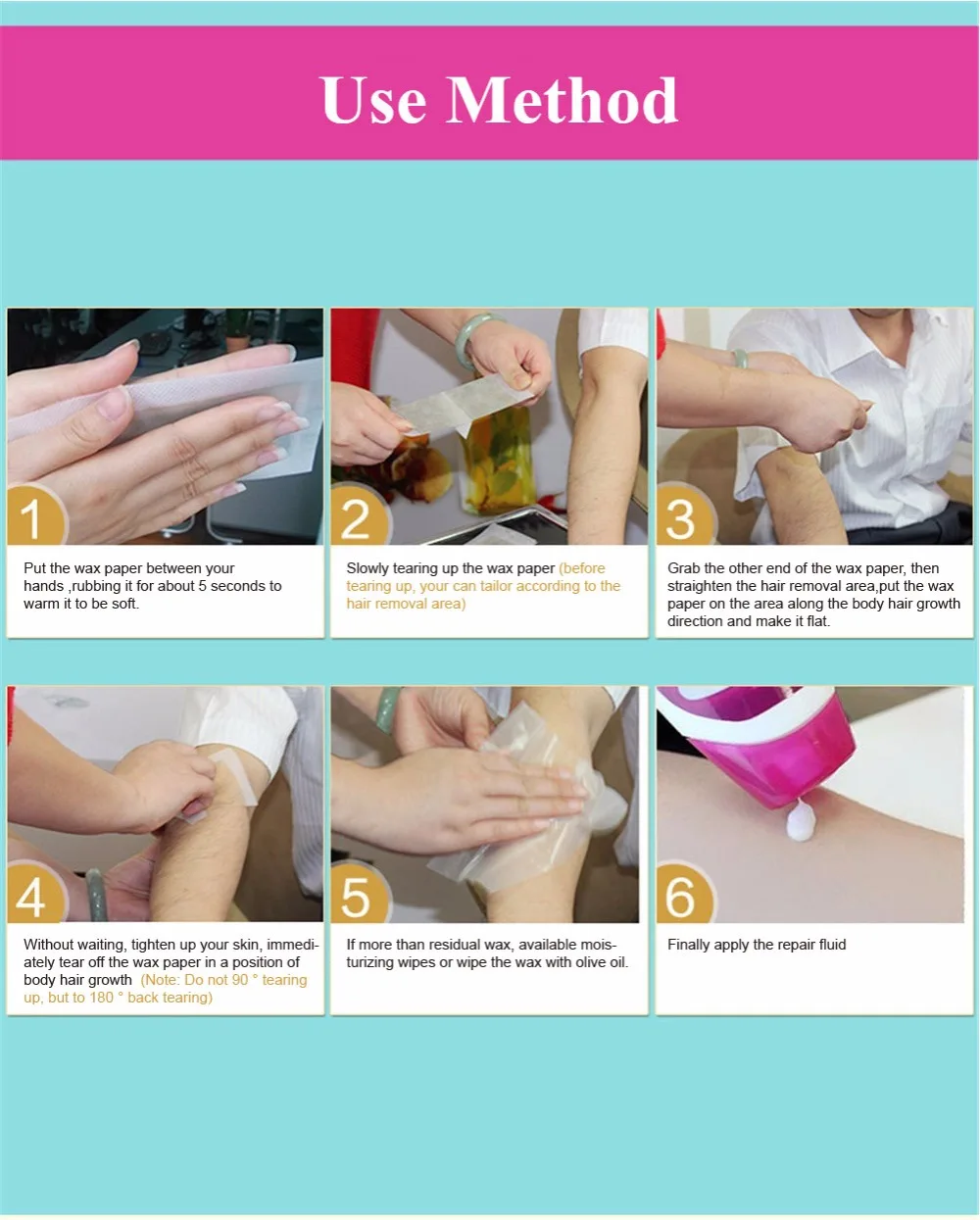 3sheets=6pcs Hair Removal Double Side Depilatory Epilator Wax Strip Paper Pad Patch Waxing For Face/Legs Body/Bikini/Underarm 3sheets=6pcs Hair Removal Double Side Depilatory Epilator Wax Strip Paper Pad Patch Waxing For Face/Legs Body/Bikini/Underarm