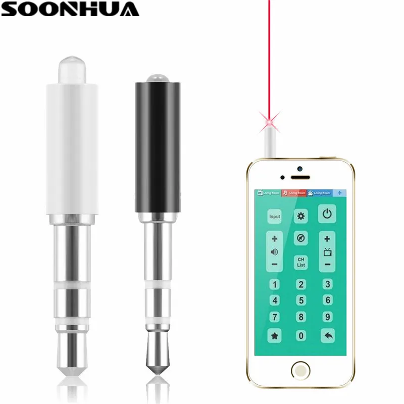 

SOONHUA Mini Mobile Phone Dust Plug 3.5mm Smart Infrared IR Transmitter Remote Jack Plug Control For Air Conditioner for iPhone