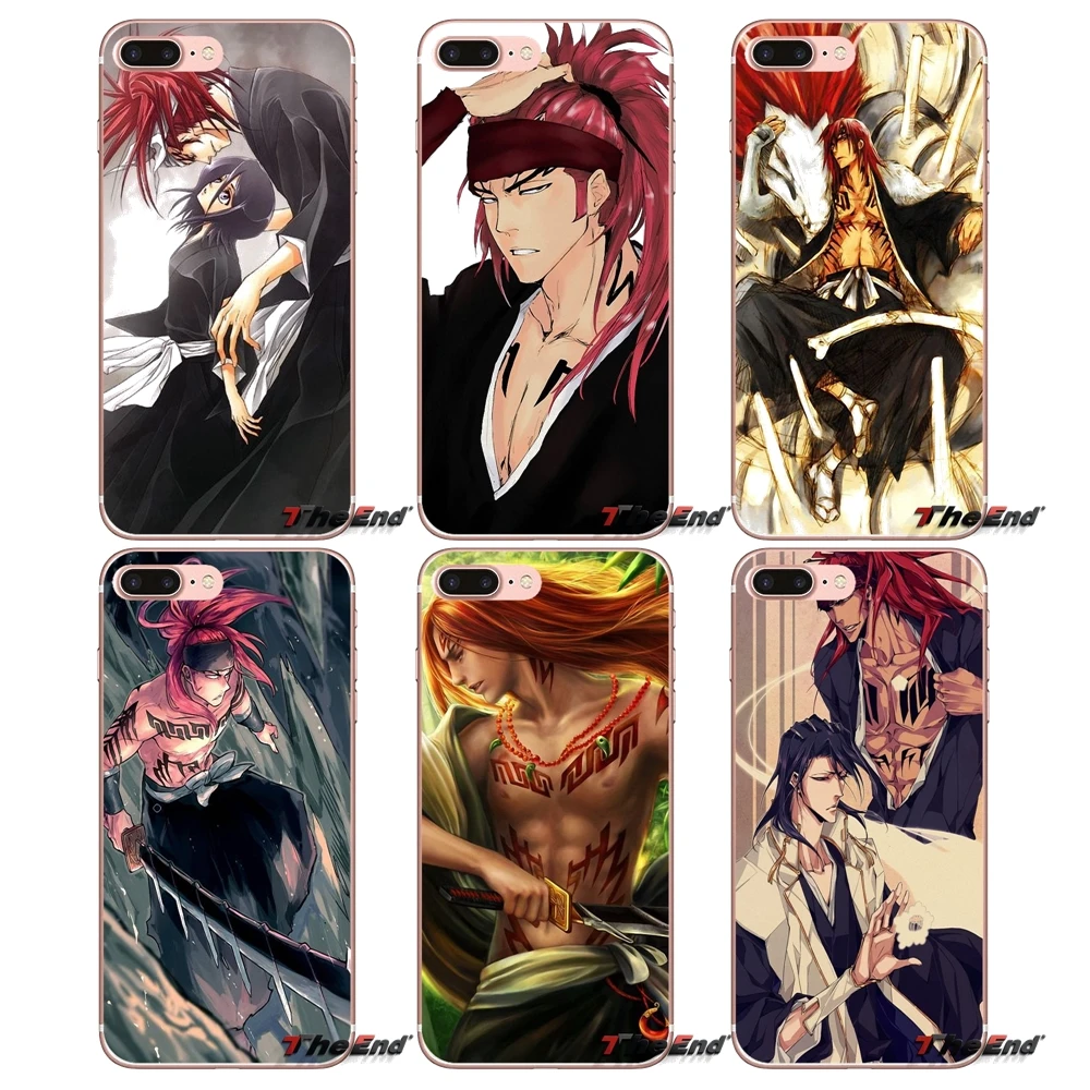 Для iPhone X 4 4S 5 5S 5C SE 6 6S 7 8 Plus Samsung Galaxy J1 J3 J5 J7 A3 A5 2016 2017 Bleach Renji Abarai Силиконовый ТПУ