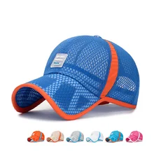 Дышащие отверстие сетки кепки s Открытый летний лагерь бейсболка с солнцезащитным козырьком бейсболка с возможностью регулировки размера шапки для детей мальчиков и девочек