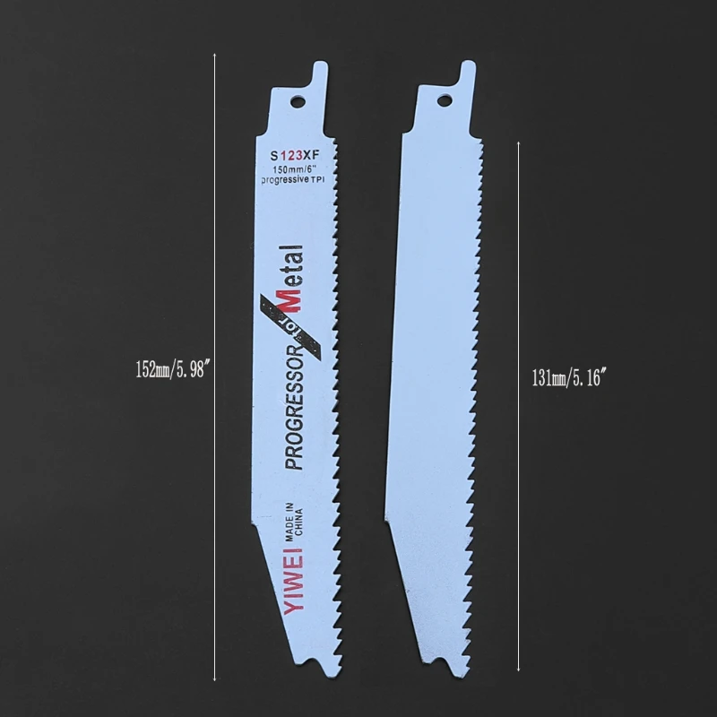 2шт прочный BIM S123XF 152 мм 6 ''лезвие для сабельной пилы для резки металла дерева