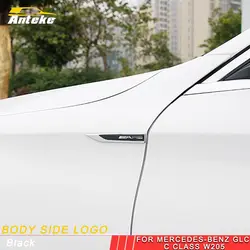 ANTEKE Авто тела логотип боковой двери аксессуар логотип для Mercedes Benz A B C E S class GLA CLA G500 GLE GLC ML, GLK G
