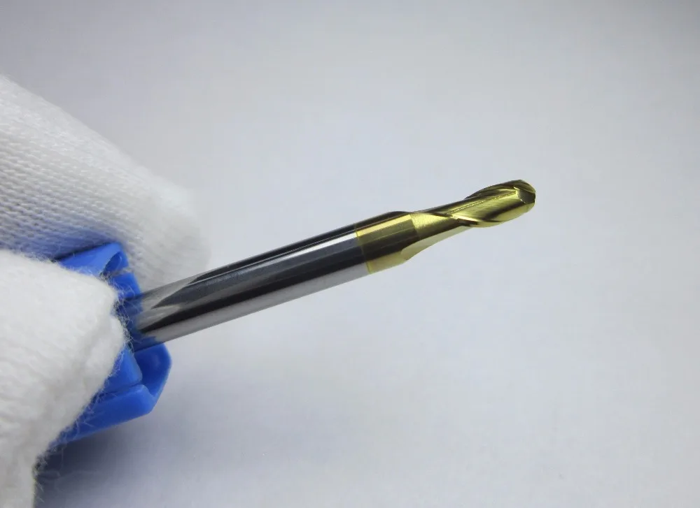 1PC radius 1mm R1.0 HRC45 Tungsten Carbide Ball Nose End Mills milling cutter