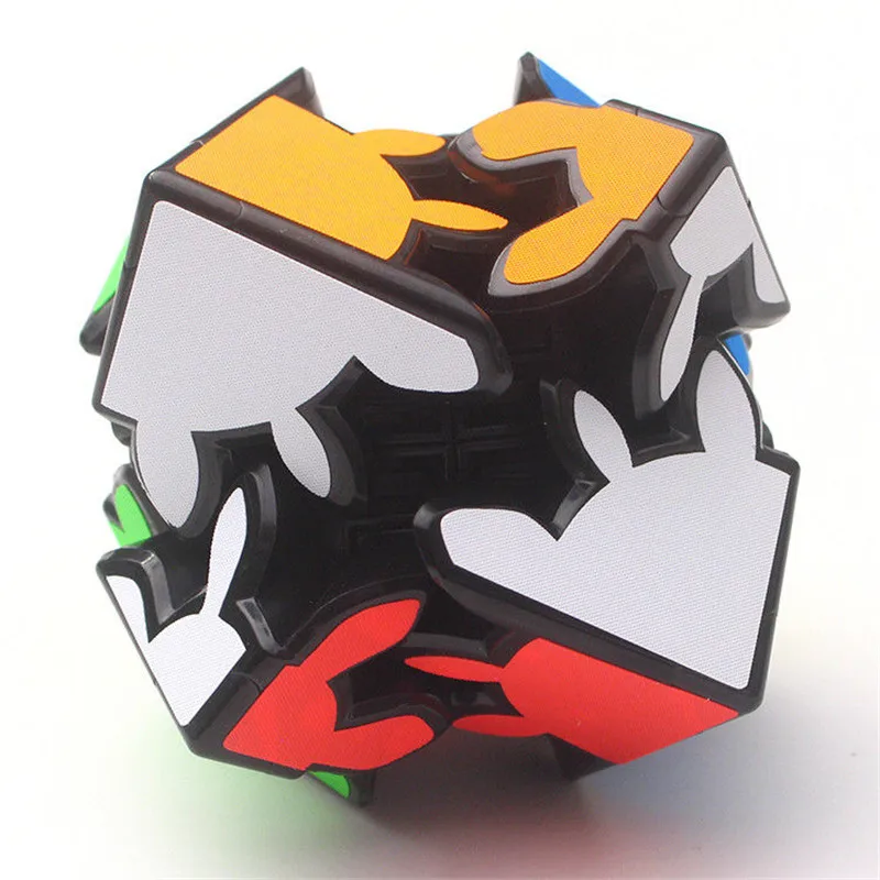 Zcube 2X2X2 gear Twist Puzzle speed Intelligence волшебный кубик, игрушка, тканевые наклейки, 1 шт., безопасный ABS, ультра-Гладкий интеллектуальный подарок, 60 мм