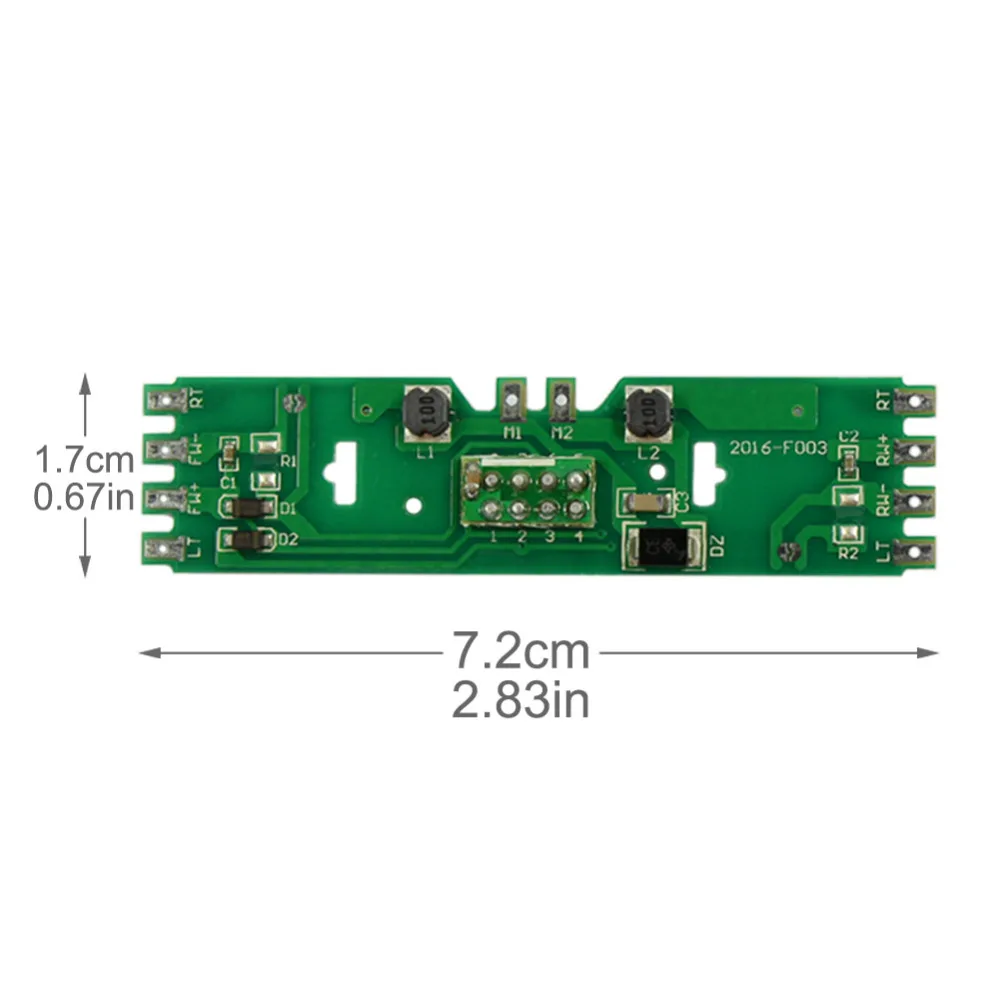 2 шт. распределительная плата электропитания в масштабе 1/87 PCB010 со светодиодными