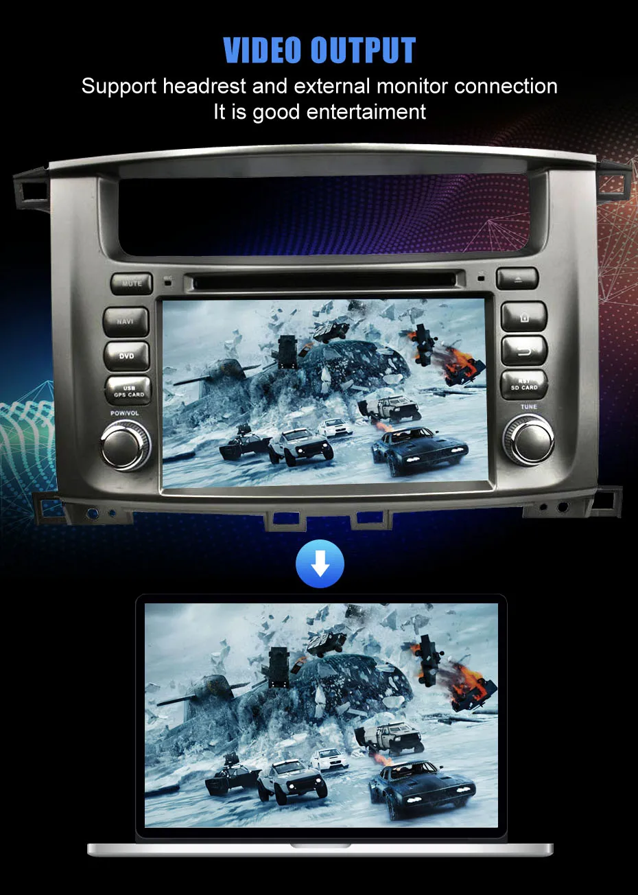 Discount KANOR Android 9.0 Octa Core 2 Din Car Radio For Toyota Land Cruiser 100 Car Radio Audio Video Player 2 Din GPS Multimedia 6