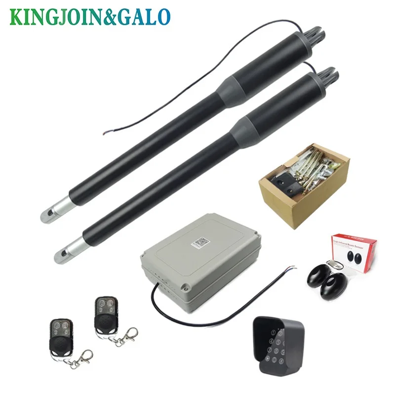  Electric Linear Actuator 200kg-300kgs Engine Motor System Automatic Swing Gate Opener + 2 remote control