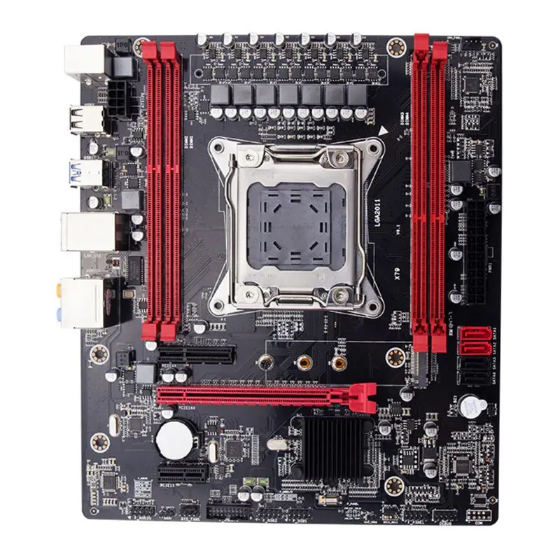 X79 материнская плата LGA2011 E5 2680 v2 USB3.0 SATA3 PCI-E NVME M.2 SSD Ксеон E5 процессор 64 грамм компьютерные аксессуары