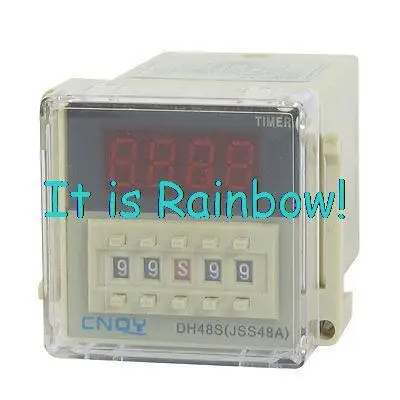 

Free Shipping AC/DC12V DPDT 8P 0.01S-99H99M 4-Digit Programmable Timer Delay Relay DH48S-2Z