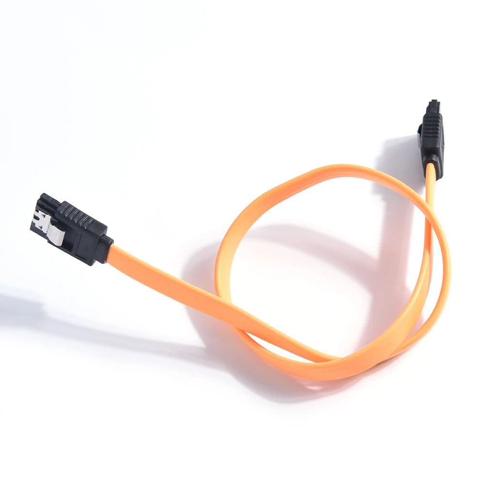 

40cm Serial ATA SATA 3 RAID Data HDD Hard Drive Disk Signal Cables Yellow Red Straight High Speed SATA Data Cable 1PC