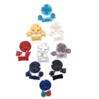 

10Sets Plastic Power ON OFF Buttons Keypads for Gameboy Color GBC Colorful Buttons for GBC D Pads A B Buttons