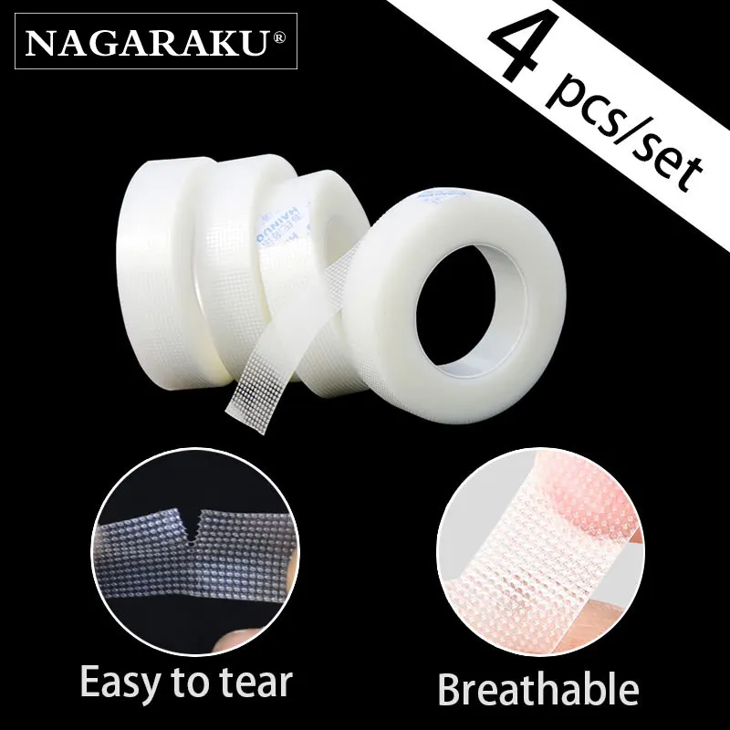 Buy NAGARAKU 4pc set breathable easy to tear Micropore Medical Tape