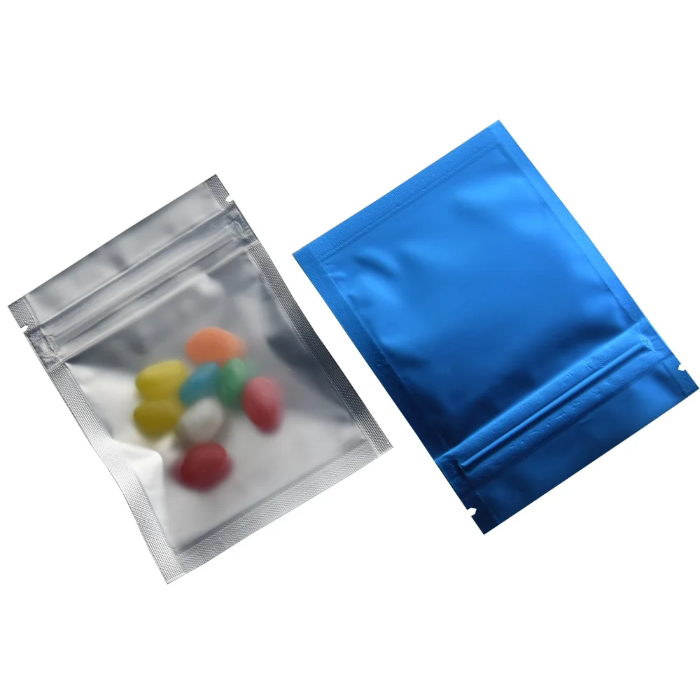 Майларовый Пакет для продуктов с молнией ЗИП-Лок розничная цветной матовой алюминиевой фольги пластиковые упаковочные пакеты плоская самозапечатывающаяся почтовая посылка 200 шт./лот