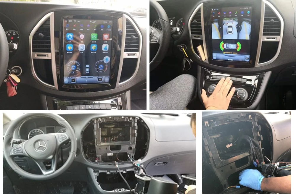 Best Liandlee 12.1 Tesla Vertical Android Screen For Mercedes Benz V-Class / Vito / Metris Carplay Map GPS Navi Navigation Multimedia 11