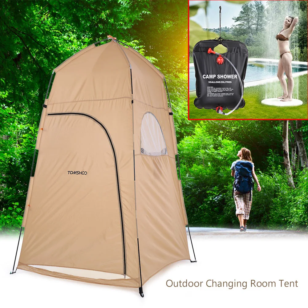 

TOMSHOO Portable Outdoor Shower Bath Tents Changing Fitting Room Tent Shelter Camping Beach Privacy Toilet Tents