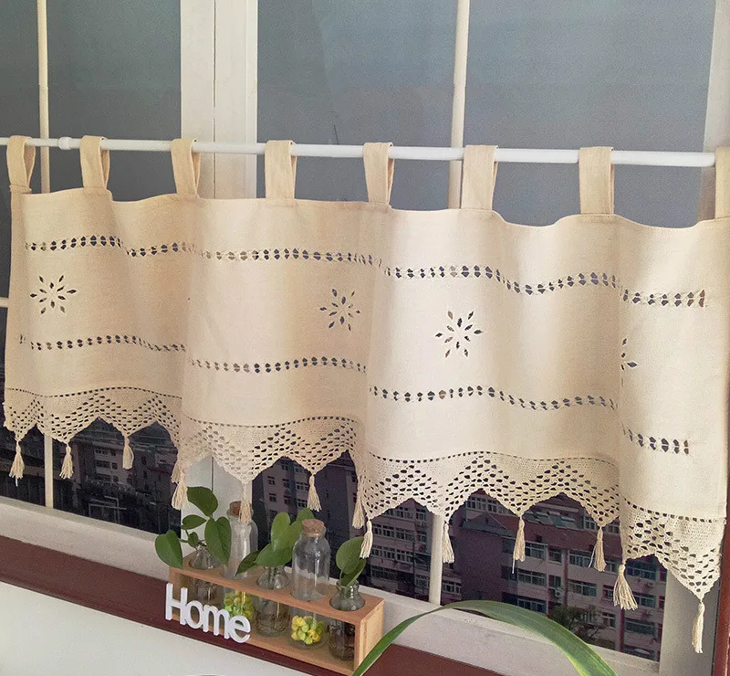 Aliexpress.com : Buy 1Pc Kitchen Curtains European style Short Tab Top