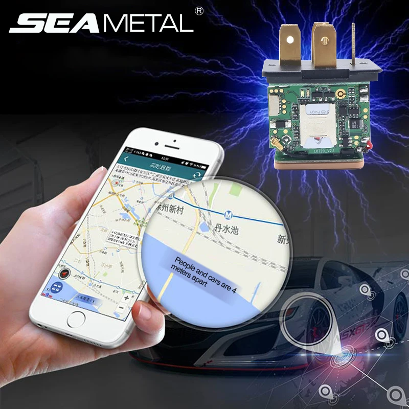 

Car Tracking Relay GPS Tracker Device GSM Locator Remote Control Anti-theft Monitoring Alarm Cut Off Oil Power System APP Alarm