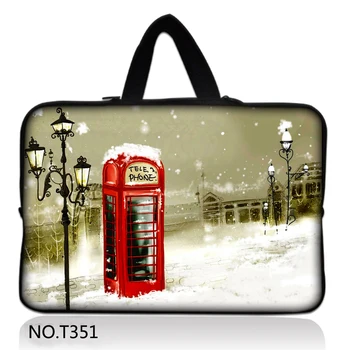 

Telephone booth 10 11.6 13.3 14 15 15.6 17 17.3 Inch Laptop sleeve Notebook Bag Case Messenger PC Handbag for ipad macbook HP