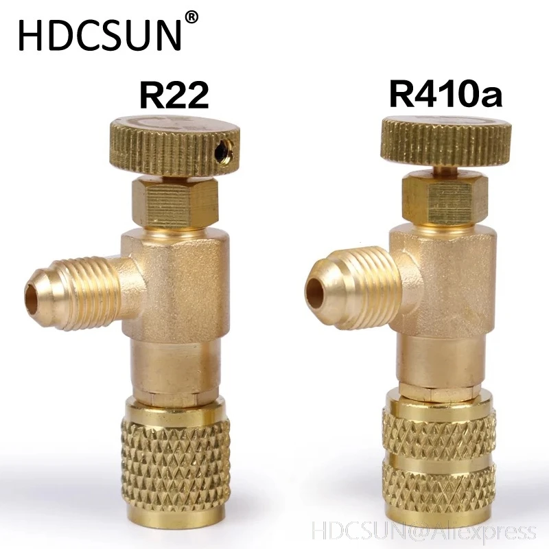 Высокое качество жидкости предохранительный клапан R410A R22 кондиционер хладагент 1/" Предохранительный адаптер кондиционер ремонт и фторид