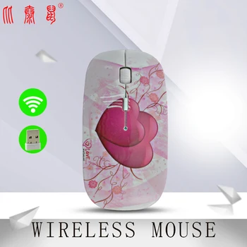 

BTS-012H 2.4Ghz Chinese LOVE porcelain Wireless Mouse Optical Mice 1200 DPI Wireless Mouse For Computer PC