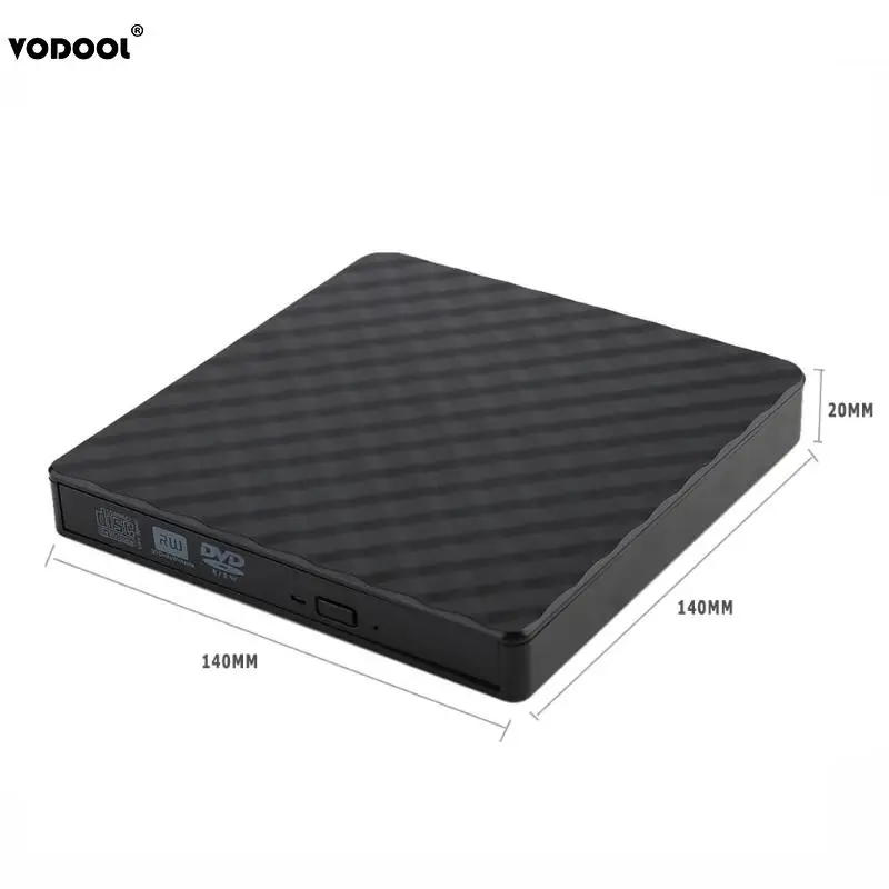 Внешний DVD проигрыватель VODOOL ультратонкий с USB3.0 функцией записи и для Loptop пк на