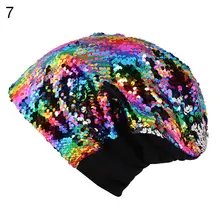 Женские вязаные пайетки блестки, повседневные глянцевые шапочки, шапка хип-хоп Skullies Beanie, шапка с блестками, мягкая теплая мягкая шапка