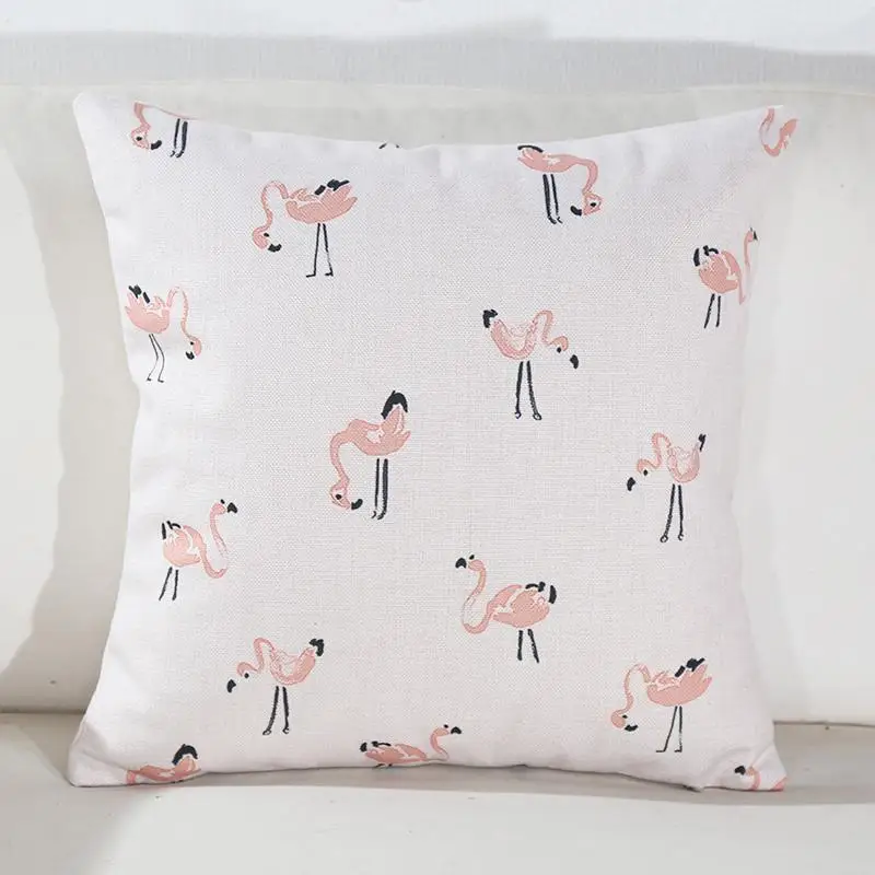 Скандинавский стиль розовая Подушка "фламинго" чехол воздушный шар перо Геометрическая полоса Декоративные Чехлы для подушек для гостиной диван