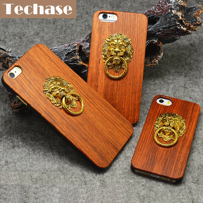 Techase Chinese Style Phone Cases For iPhone 5 Case Bronze Lion