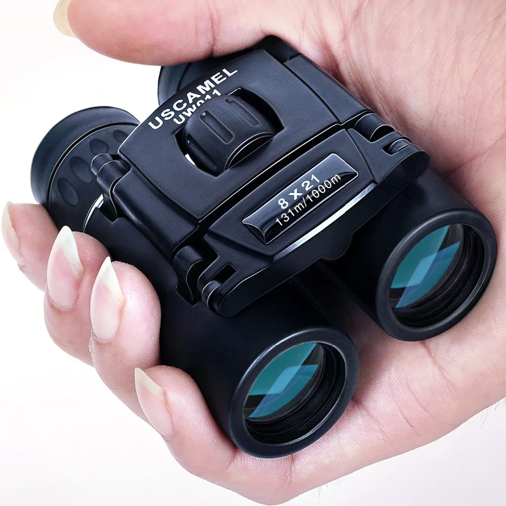 USCAMEL 8x21 Compact Zoom Binoculars Long Range 3000m