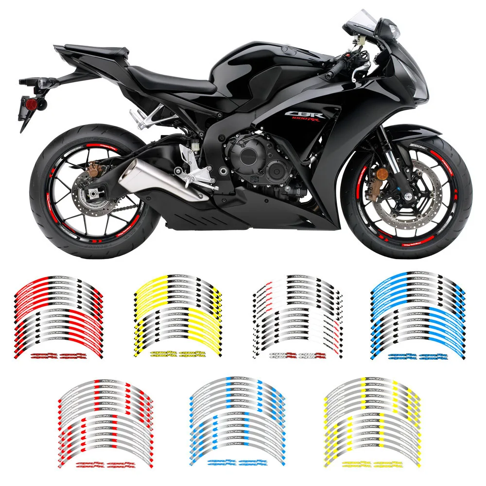 Buy Motorcycle Wheel Sticker Decal Reflective Rim Bike
