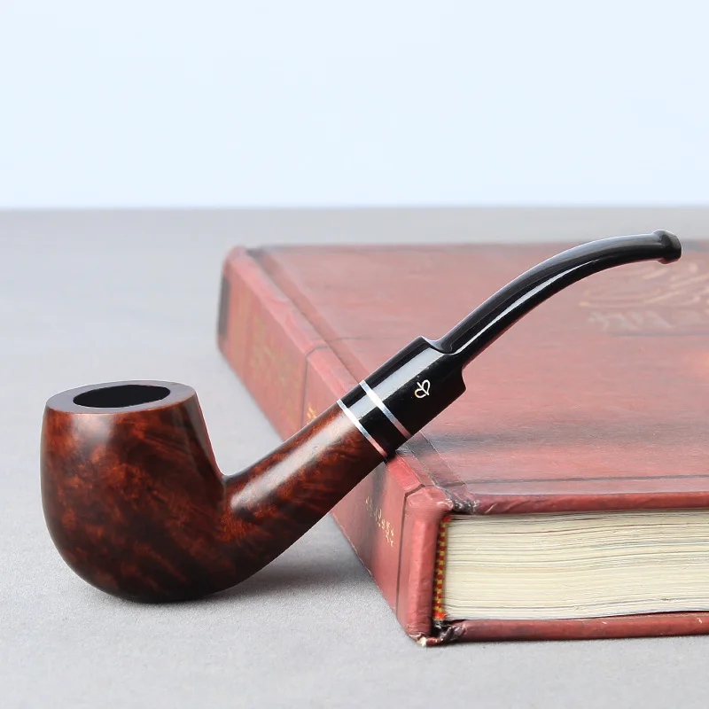 Import small size Briar tobacco pipe bent type wooden smoking tobacco
